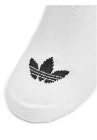 Adidas - adidas Zestaw 6 par niskich skarpet unisex Trefoil Liner IJ5623 Biały. Kolor: biały. Materiał: materiał, bawełna