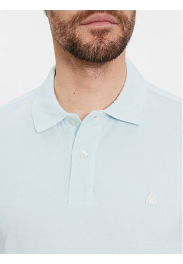 United Colors of Benetton - United Colors Of Benetton Polo 3089J3179 Niebieski Regular Fit. Typ kołnierza: polo. Kolor: niebieski. Materiał: bawełna