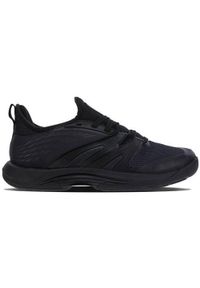 Buty do tenisa męskie K-Swiss Speedtrac X Corridor Allcourt. Zapięcie: sznurówki. Kolor: czarny, wielokolorowy. Materiał: materiał, tkanina, syntetyk. Szerokość cholewki: normalna. Sport: tenis