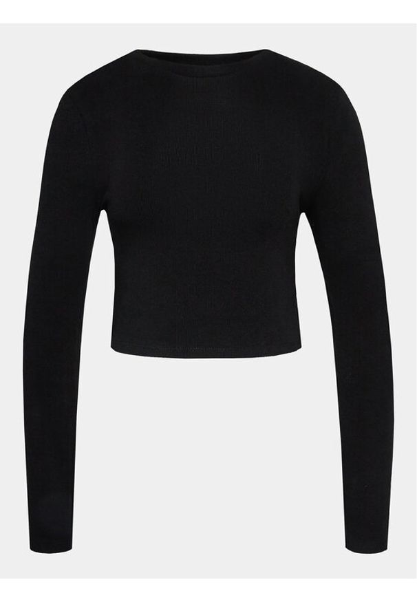 Gina Tricot Bluzka 20150 Czarny Slim Fit. Kolor: czarny. Materiał: bawełna