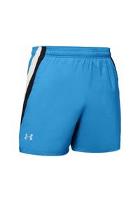 Spodenki sportowe męskie Under Armour Running. Kolor: niebieski. Materiał: poliester. Sport: bieganie