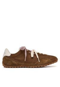 Karl Lagerfeld - KARL LAGERFELD Sneakersy KL55922L Brązowy. Kolor: brązowy. Materiał: zamsz, skóra #1