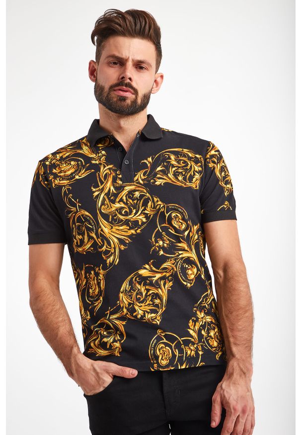 Versace Jeans Couture - POLO VERSACE JEANS COUTURE. Typ kołnierza: polo. Długość rękawa: krótki rękaw. Długość: krótkie