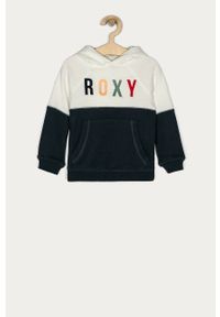 Roxy - Bluza dziecięca 104-176 cm. Okazja: na co dzień. Typ kołnierza: bez kaptura. Kolor: niebieski. Materiał: bawełna, poliester, materiał, dzianina. Wzór: aplikacja. Styl: casual #1
