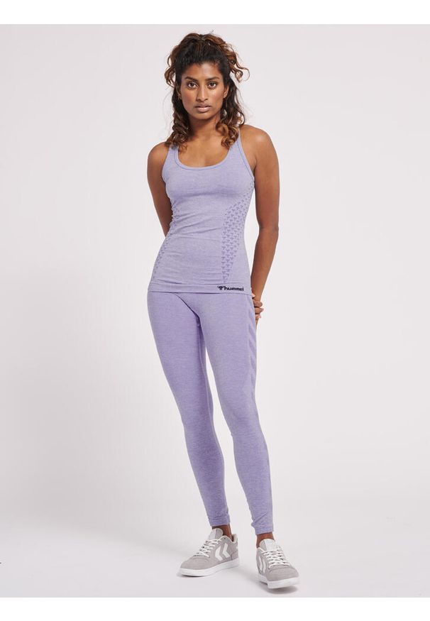 Damski tank top Hummel CI. Kolor: fioletowy, niebieski, wielokolorowy. Sport: fitness