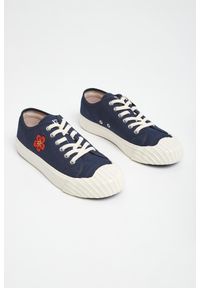 Kenzo - Trampki damskie KENZO. Wysokość cholewki: przed kostkę. Materiał: materiał. Szerokość cholewki: normalna. Wzór: napisy, haft