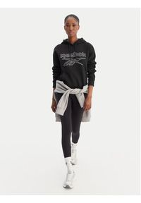 Reebok Bluza Cali RK25174CCW Czarny Regular Fit. Kolor: czarny. Materiał: bawełna #5