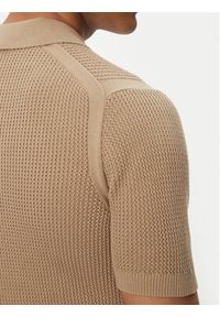 JOOP! Jeans Polo 15 JJK-08Vicono 30045448 Beżowy Modern Fit. Typ kołnierza: polo. Kolor: beżowy. Materiał: bawełna