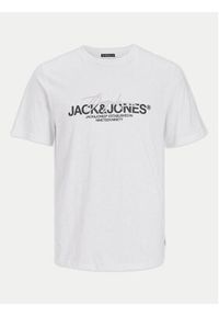 Jack & Jones - Jack&Jones T-Shirt Joraruba 12255452 Biały Standard Fit. Kolor: biały. Materiał: bawełna