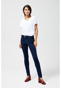 MOODO - Jeansy typu high waist. Stan: podwyższony. Materiał: jeans. Długość: długie. Wzór: gładki