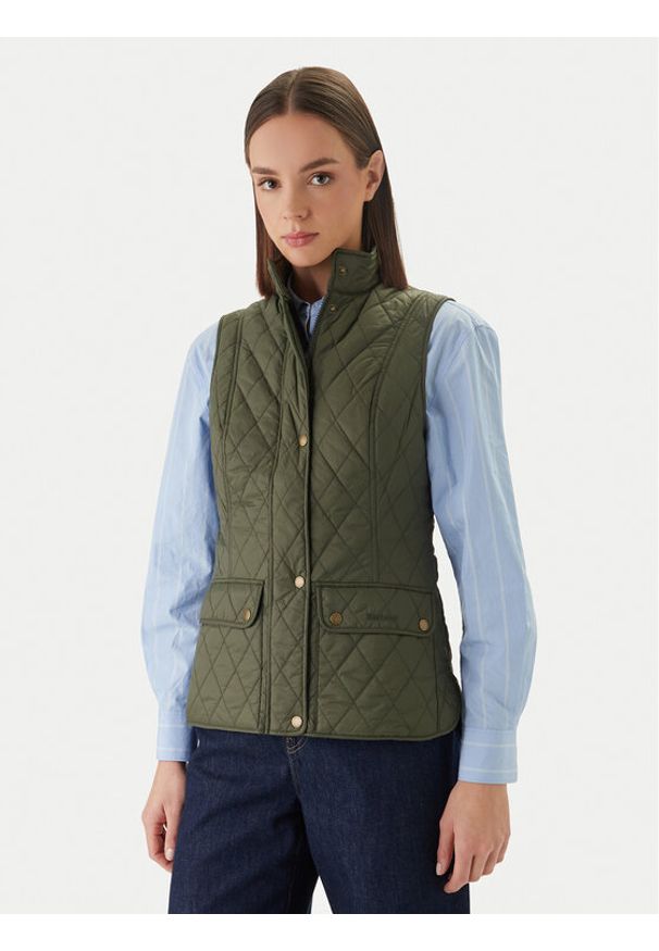 Barbour Bezrękawnik Otteburn LGI0003OL52 Zielony Regular Fit. Kolor: zielony. Materiał: syntetyk. Długość rękawa: bez rękawów