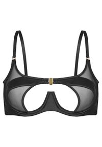 Hunkemöller Biustonosz z fiszbiną Vienna 301821 Czarny. Kolor: czarny. Materiał: syntetyk