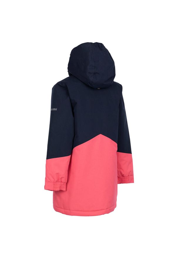 TRESPASS - Wodoodporny Płaszcz Przeciwdeszczowy Dla Dzieci Oleta. Kolor: różowy. Styl: sportowy. Sport: turystyka piesza