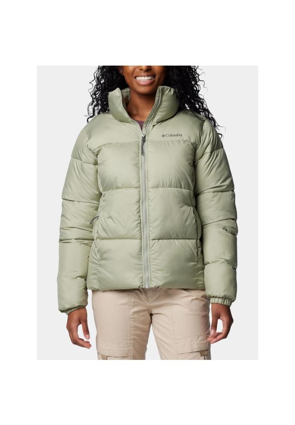 columbia - Kurtka Zimowa Damska Columbia Puffect II. Kolor: zielony. Materiał: puch, syntetyk, materiał. Sezon: zima. Sport: bieganie, turystyka piesza