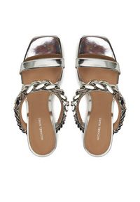 MICHAEL Michael Kors Klapki Bianca 40S5BCHS1M Srebrny. Kolor: srebrny. Materiał: skóra #5