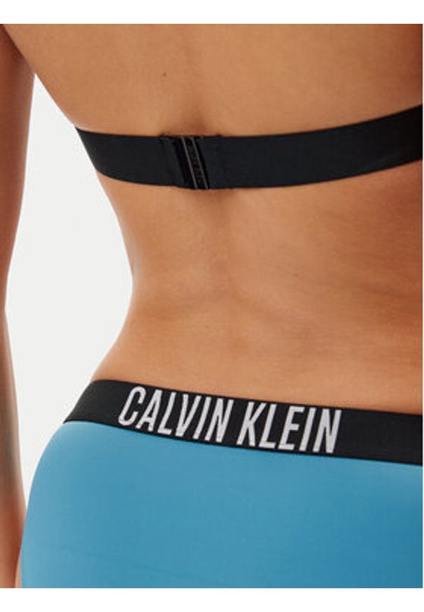 Calvin Klein Swimwear Dół od bikini KW0KW02856 Niebieski. Kolor: niebieski. Materiał: syntetyk