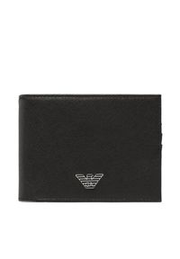 Emporio Armani Portfel Y4R165 Y138E 81072 Czarny. Kolor: czarny. Materiał: skóra #1