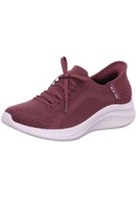skechers - Buty damskie SKECHERS Ultra Flex 3.0 Brilliant Path. Zapięcie: sznurówki. Kolor: czerwony, brązowy, wielokolorowy. Materiał: syntetyk, tkanina, materiał. Szerokość cholewki: normalna. Model: Skechers Sport. Sport: turystyka piesza