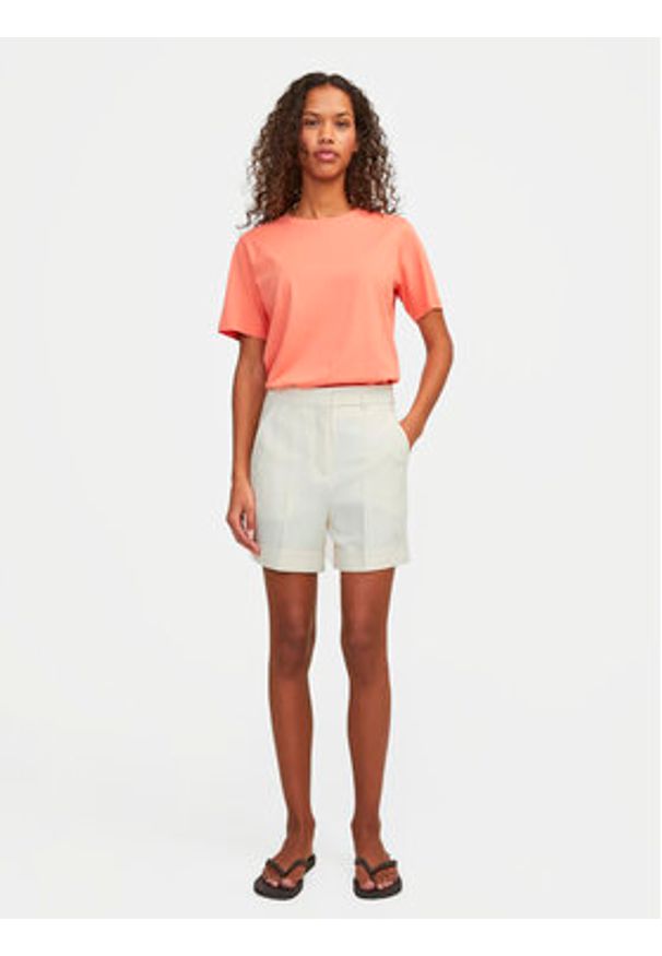 JJXX Szorty materiałowe Mary 12213192 Écru Regular Fit. Materiał: syntetyk