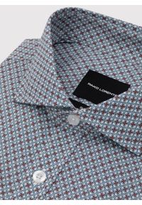 Pako Lorente - PAKO LORENTE - Koszula męska we wzór geometryczny. Materiał: elastan, bawełna. Długość rękawa: długi rękaw. Długość: długie. Wzór: geometria #3