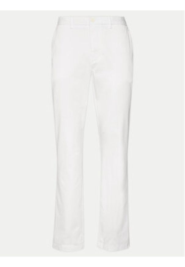 TOMMY HILFIGER - Tommy Hilfiger Chinosy Denton MW0MW25964 Biały Straight Fit. Kolor: biały. Materiał: bawełna