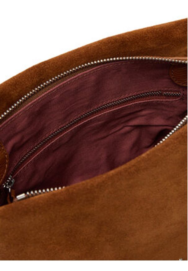 Coccinelle Torebka P6P Boheme Suede Bimaterial E1 P6P 58 01 01 Brązowy. Kolor: brązowy. Materiał: skórzane, zamszowe