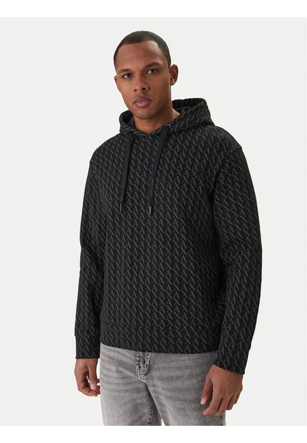 Armani Exchange Bluza XM001225 AF11847 FC026 Czarny Regular Fit. Kolor: czarny. Materiał: bawełna
