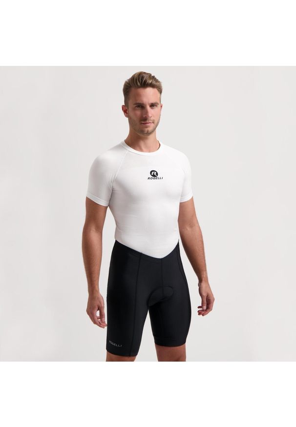 ROGELLI - Spodenki rowerowe męskie Rogelli Econ. Kolor: czarny. Sport: kolarstwo
