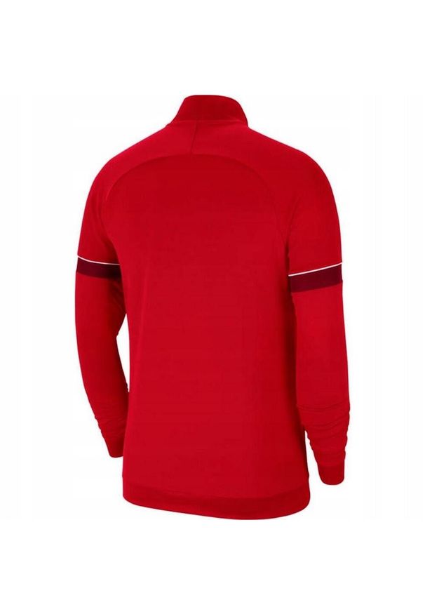 Nike - Męska Kurtka Dresowa Academy 21 DriFIT. Kolor: czerwony. Materiał: dresówka