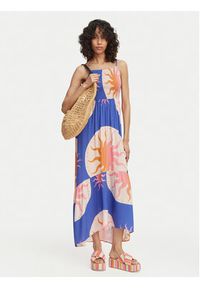 Maaji Sukienka letnia Isadora PT2123CLD010 Niebieski Regular Fit. Kolor: niebieski. Materiał: wiskoza. Sezon: lato #5