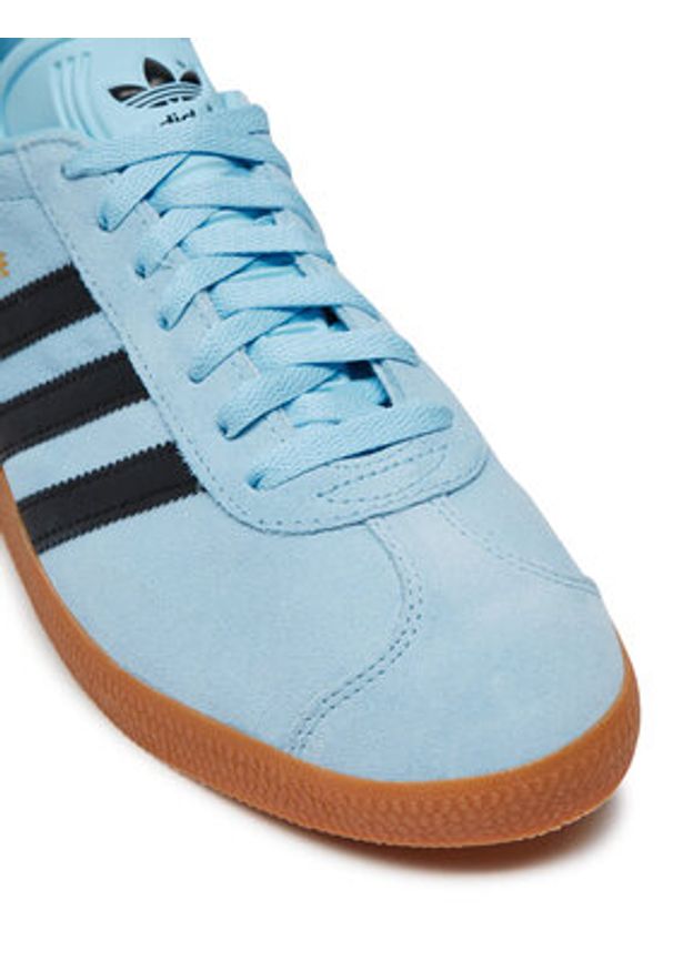 Adidas - adidas Sneakersy Gazelle JI2076 Niebieski. Kolor: niebieski. Materiał: skóra, zamsz. Model: Adidas Gazelle