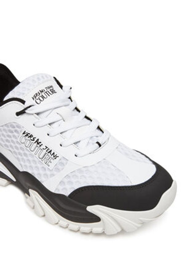 Versace Jeans Couture Sneakersy 78YA3SIB Biały. Kolor: biały. Materiał: skóra