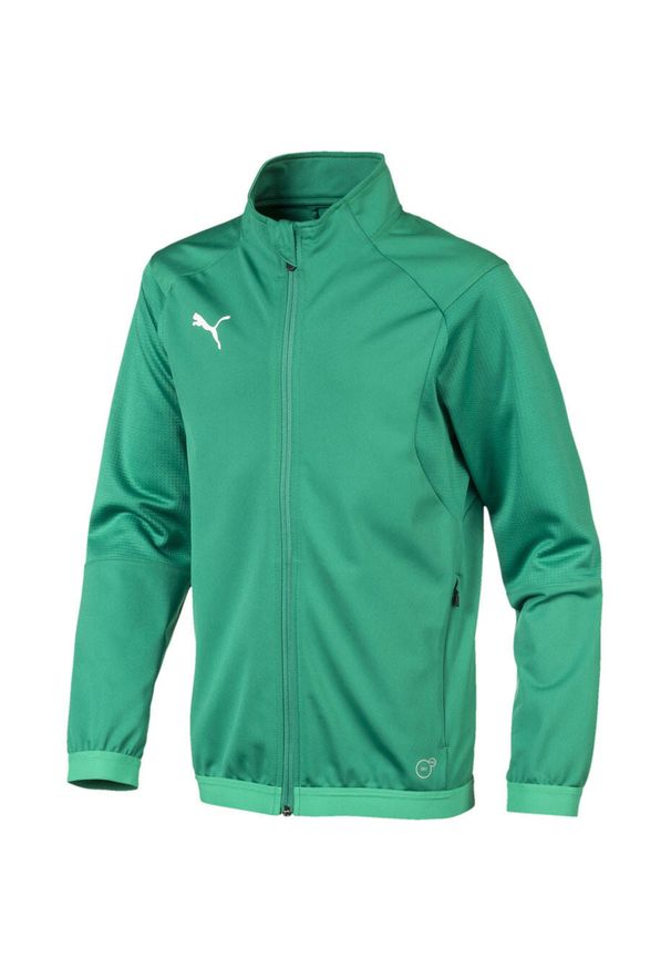 Bluza do piłki nożnej dla dzieci Puma Liga Training Jacket JUNIOR. Kolor: zielony