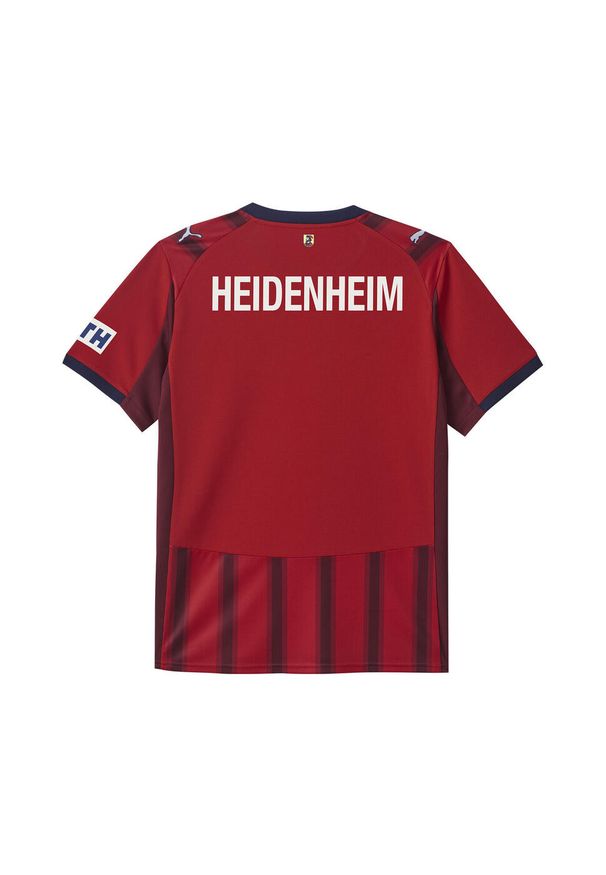 Puma - Młodzieżowa koszulka domowa FC Heidenheim 25/26 PUMA Red Team Regal. Kolor: czerwony. Sport: piłka nożna