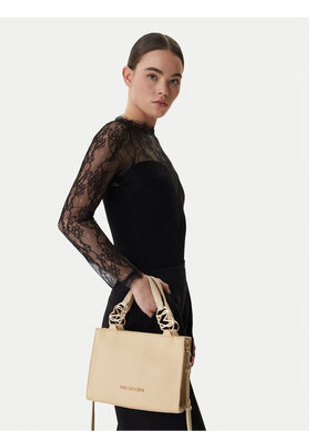 Love Moschino - LOVE MOSCHINO Torebka JC4006PP1OLB0129 Beżowy. Kolor: beżowy. Materiał: skórzane