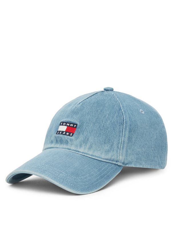 Tommy Jeans Czapka z daszkiem Heritage Core AW0AW17582 Niebieski. Kolor: niebieski. Materiał: bawełna