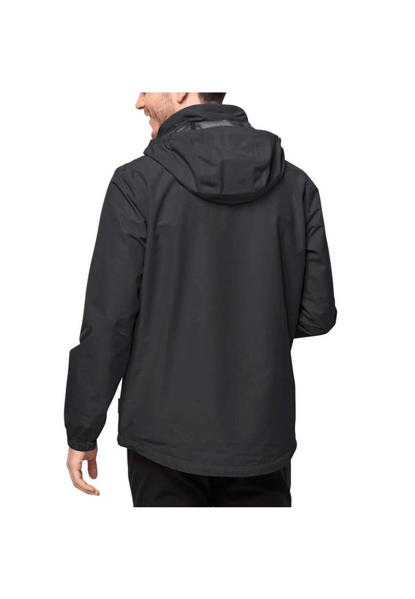 Kurtka uniwersalna męska Jack Wolfskin 11111426000. Typ kołnierza: kaptur. Kolor: szary, czarny, brązowy, wielokolorowy. Materiał: syntetyk. Sport: turystyka piesza