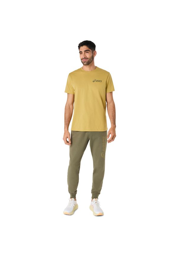 Koszulka Asics Chest Logo. Kolor: zielony