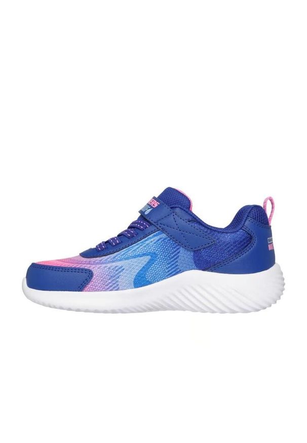 skechers - Kapcie SKECHERS BOUNDERHYDRA COOL Niebieski. Okazja: na co dzień. Kolor: niebieski. Materiał: syntetyk, tkanina