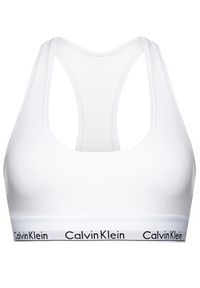 Calvin Klein Underwear Biustonosz top 0000F3785E Biały. Kolor: biały. Materiał: bawełna