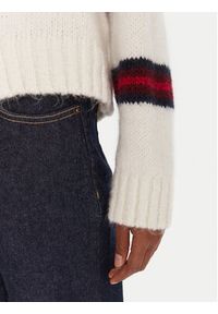 Tommy Jeans Sweter Badge DW0DW21679 Écru Relaxed Fit. Materiał: syntetyk #5