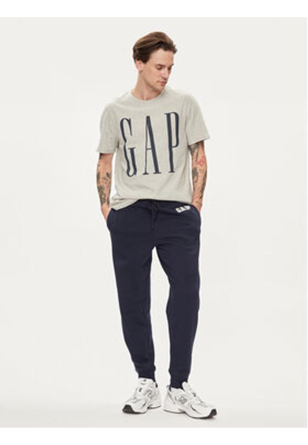 GAP - Gap T-Shirt 866774-02 Szary Regular Fit. Kolor: szary. Materiał: bawełna