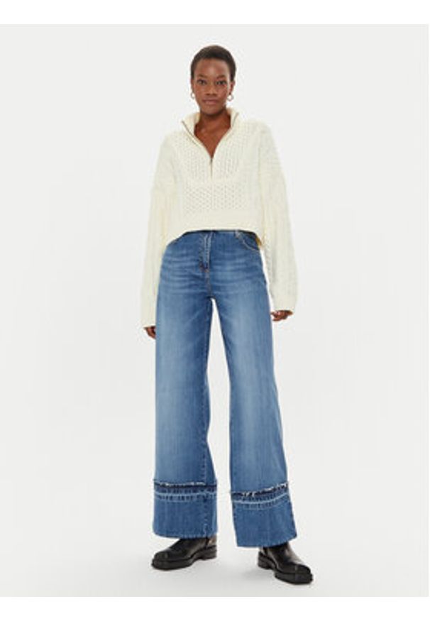 ViCOLO Jeansy DS0033 Niebieski Regular Fit. Kolor: niebieski