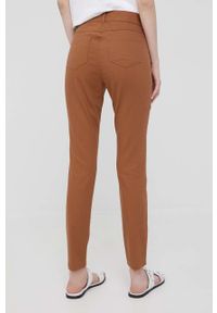 Pennyblack jeansy damskie kolor beżowy medium waist. Kolor: brązowy
