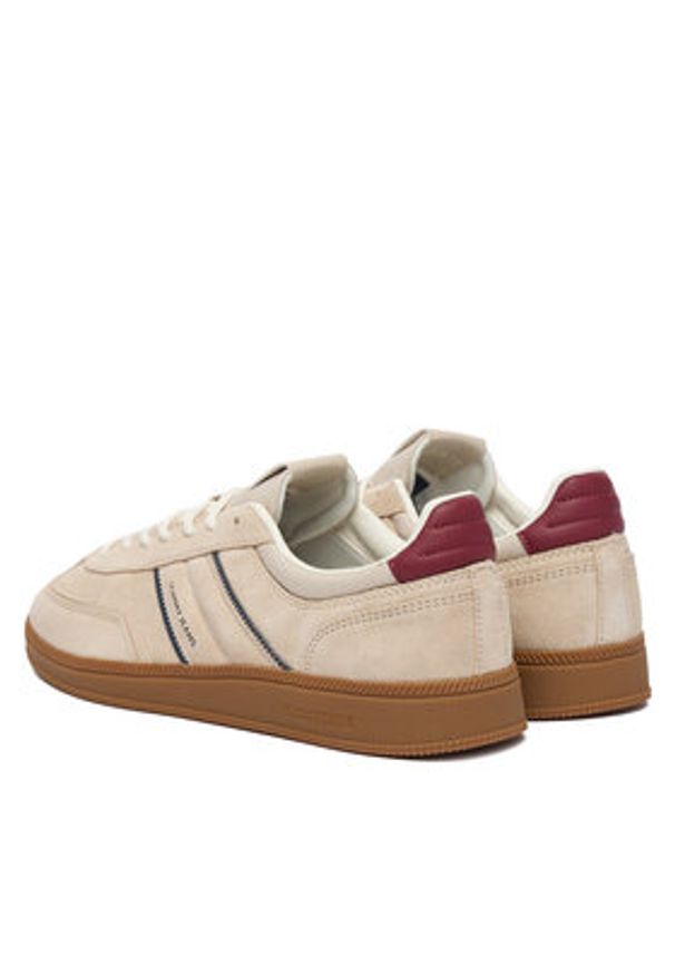 Tommy Jeans Sneakersy The Greenwich Edge Suede EM0EM01662 Écru. Kolor: kremowy. Materiał: skóra, zamsz