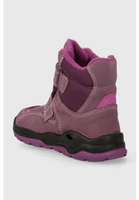 Primigi buty zimowe dziecięce kolor fioletowy. Nosek buta: okrągły. Zapięcie: rzepy. Kolor: fioletowy. Sezon: zima #2