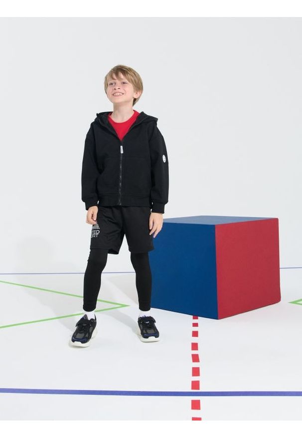 Sinsay - Spodnie Active - czarny. Kolor: czarny