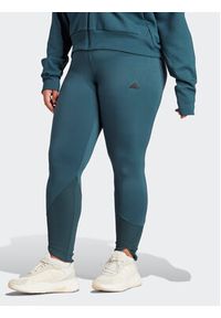 Adidas - adidas Legginsy IL9591 Turkusowy Regular Fit. Kolor: turkusowy. Materiał: syntetyk #2