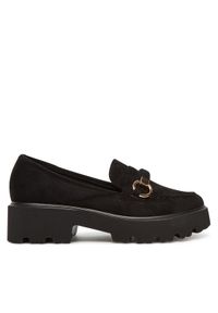DeeZee Loafersy LE601-4 Czarny. Kolor: czarny. Materiał: materiał #1