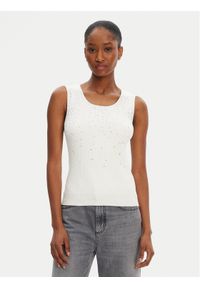 Marciano Guess Top 5RGR47 5821Z Écru Regular Fit. Materiał: wiskoza